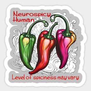 Neurospicy Human Sticker